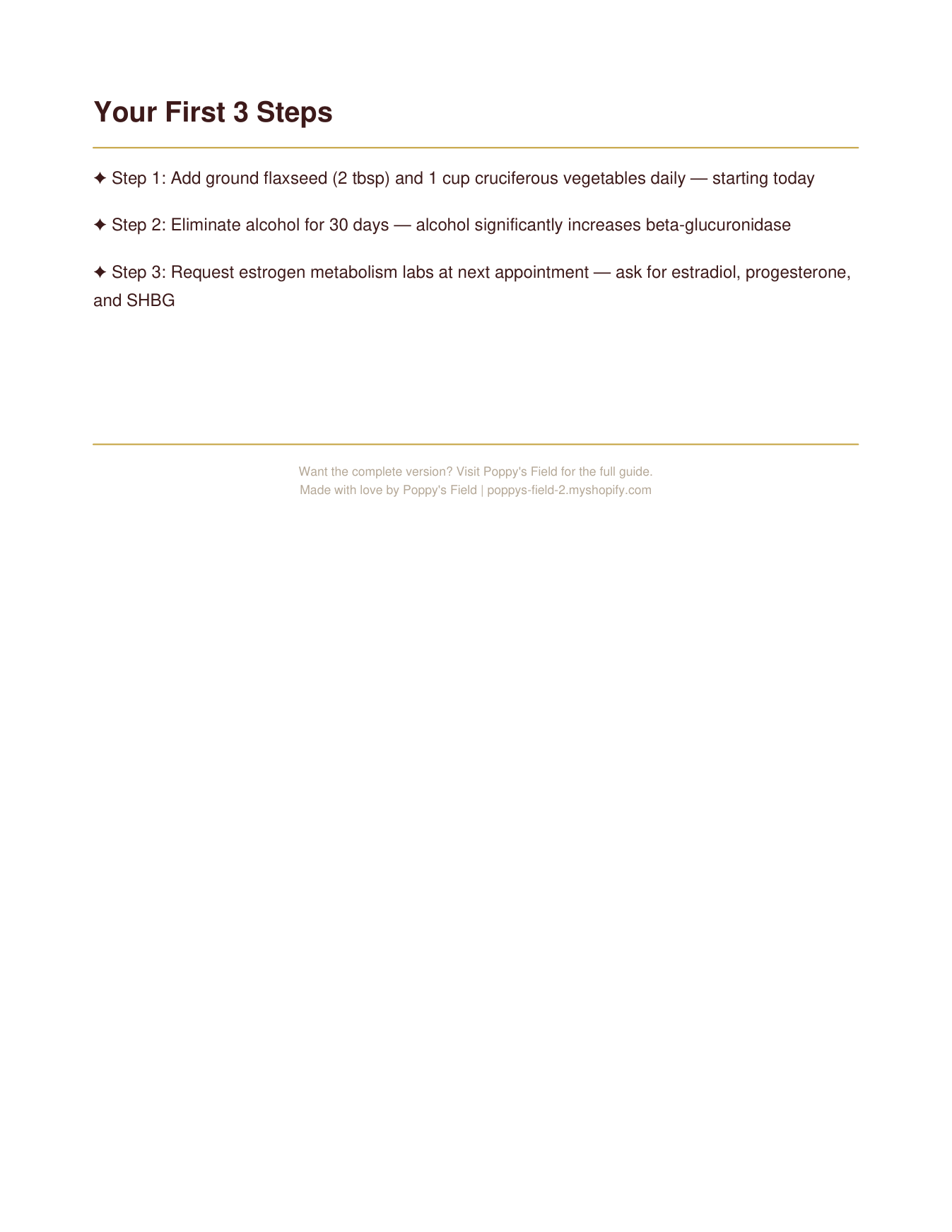 Estrogen Dominance Quick Guide | Signs Gut Connection Top 5 Clearance Foods | Instant Download — Poppy's Field (preview 3)