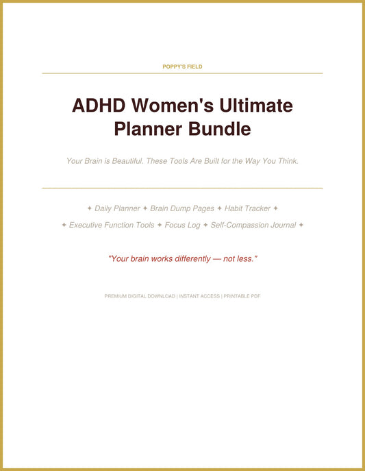 ADHD Women's Ultimate Planner Bundle Preview 1