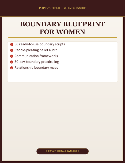 Boundary Blueprint for Women — What's Inside