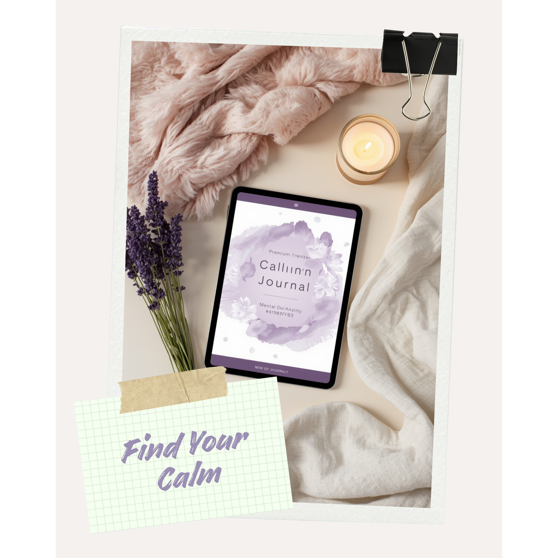 Poppy's Field mental wellness and anxiety guides — lifestyle mockup