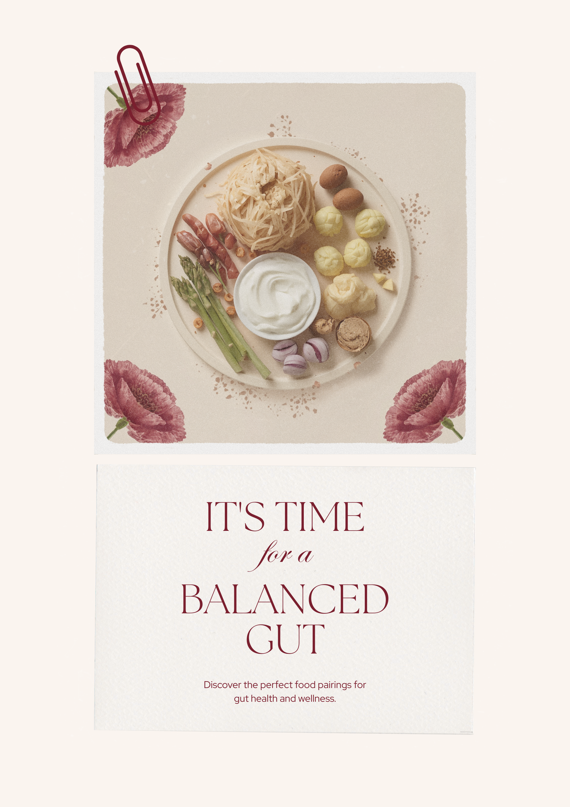 Gut Health Food Pairing Cheat Sheet - Probiotic Prebiotic Combinations - Poppys Field