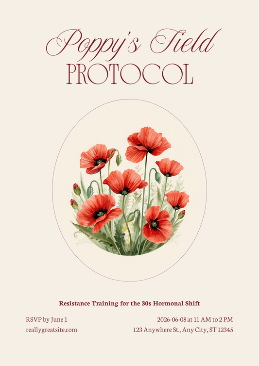 The Muscle and Metabolism Protocol for the 30s Shift - Resistance Training Hormone Balance - Poppys Field