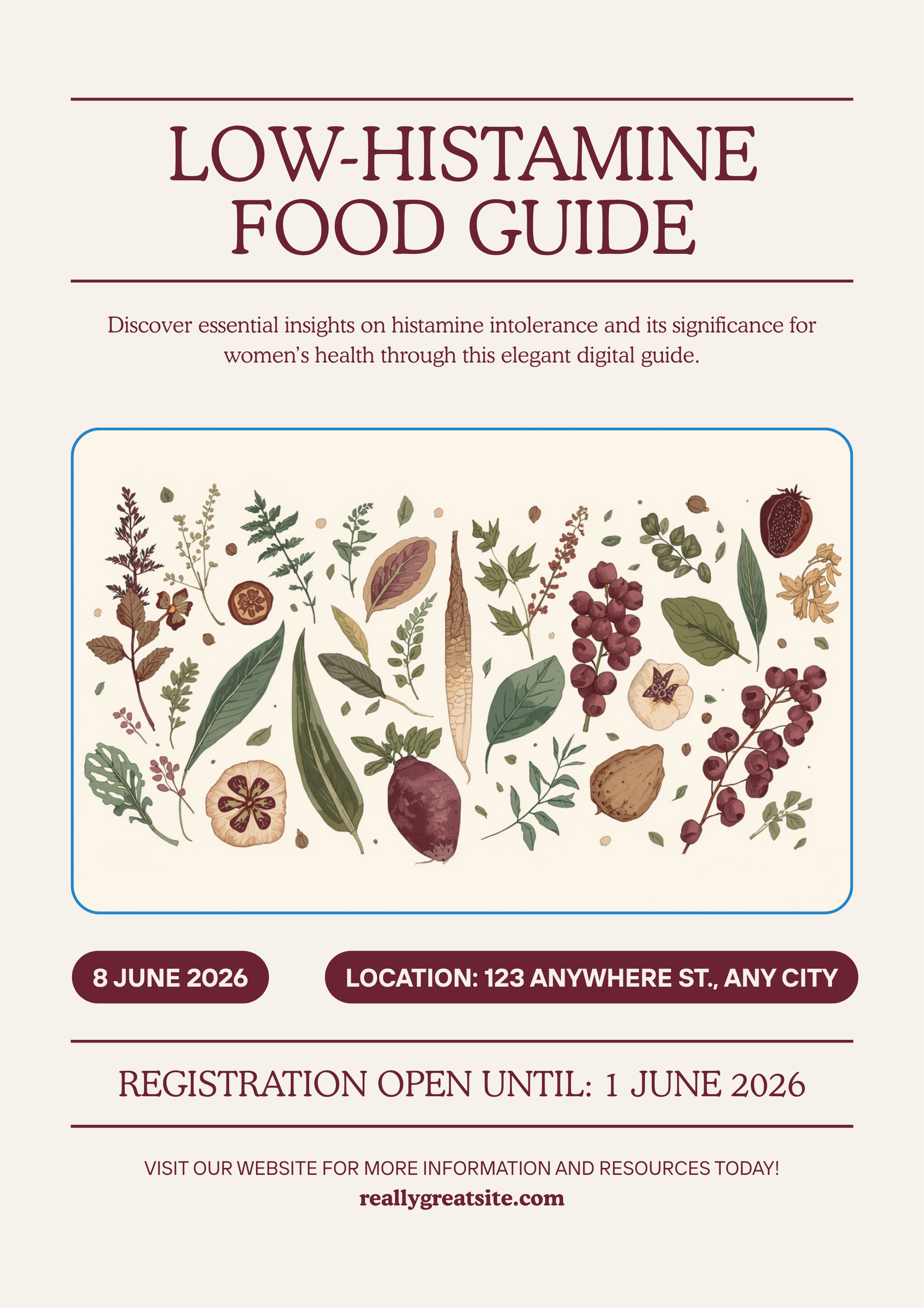 Low-Histamine Quick Reference - Safe vs Avoid Food List - Poppys Field