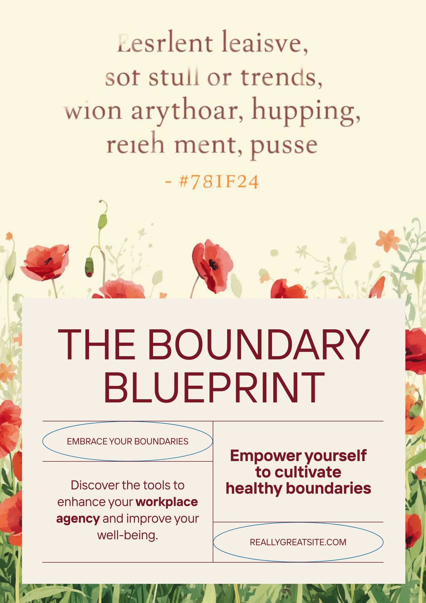 The Boundary Blueprint - Script-Based Journal for Workplace Agency - Poppys Field