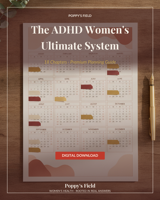 ADHD Planner for Women | Poppy's Field (cover)