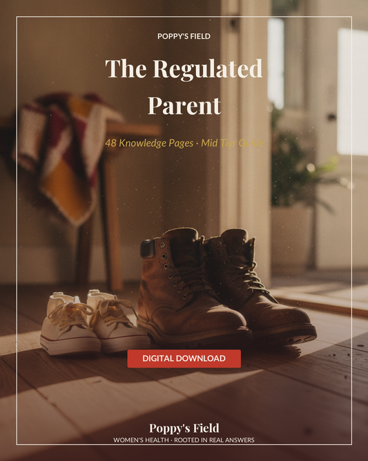 The Regulated Parent | Calm Tools for Chaotic Days | Co-Regulation Nervous System Guide | Instant Download — Poppy's Field (cover)