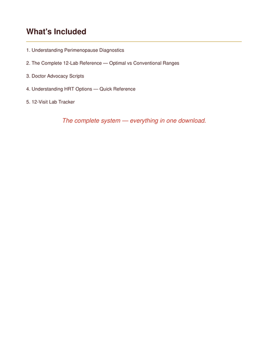 The Complete Perimenopause Diagnostic & Treatment System — Poppy's Field (preview 1)