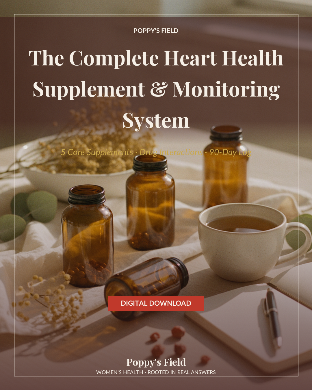 The Complete Heart Health Supplement & Monitoring System — Poppy's Field (hero)