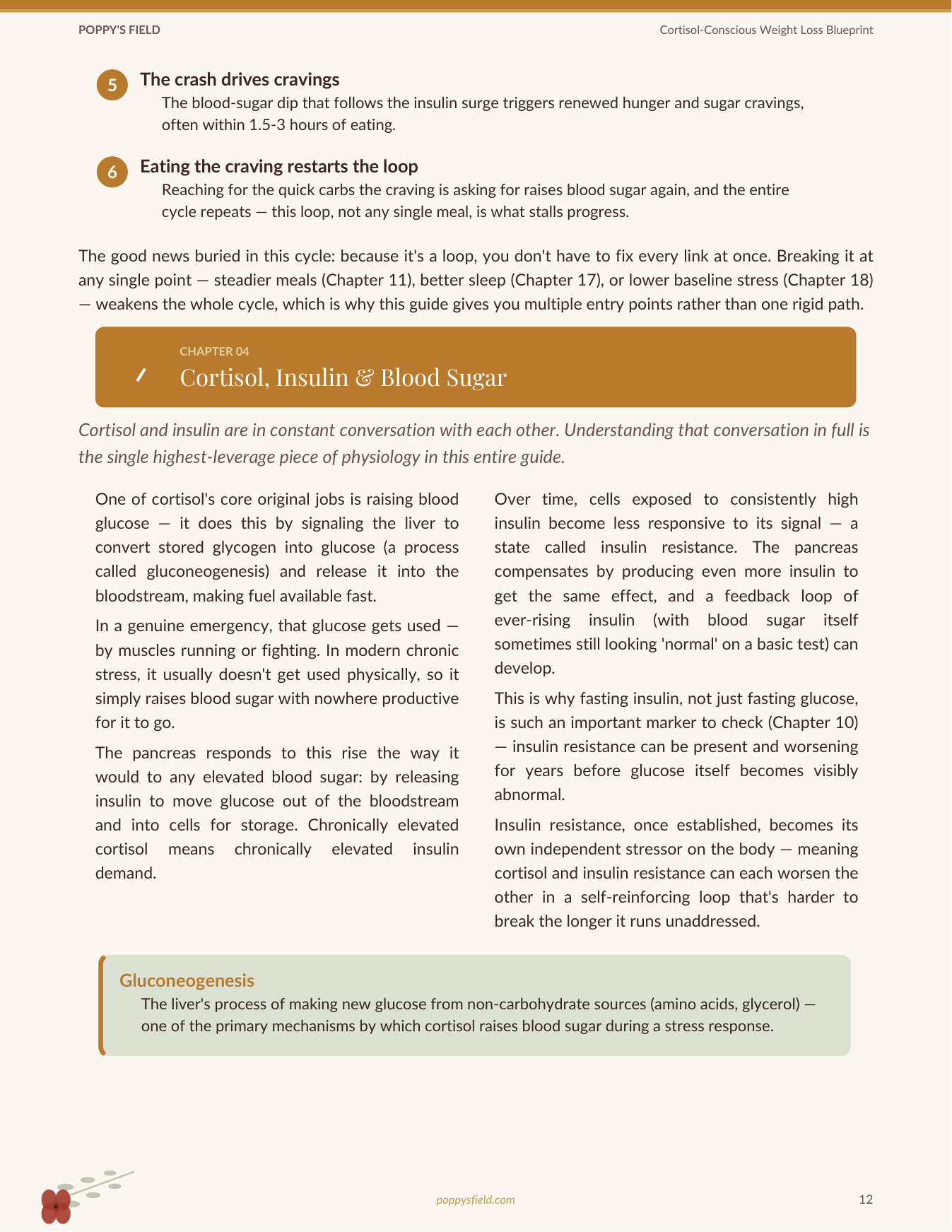 Cortisol-Conscious Weight Loss Blueprint — Poppy's Field (preview 2)