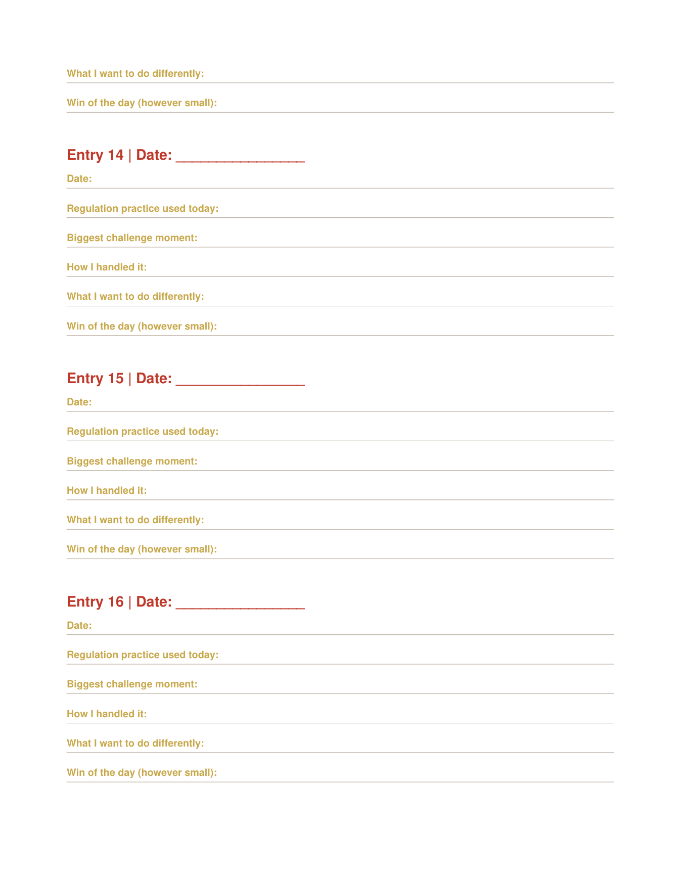 The Complete Regulated Parent Toolkit — Poppy's Field (preview page 4)