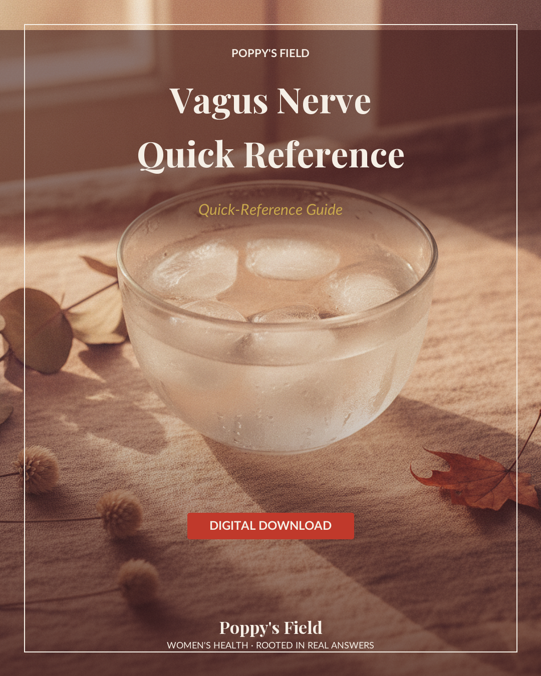 Vagus Nerve Quick Reference — Poppy's Field (hero mockup)