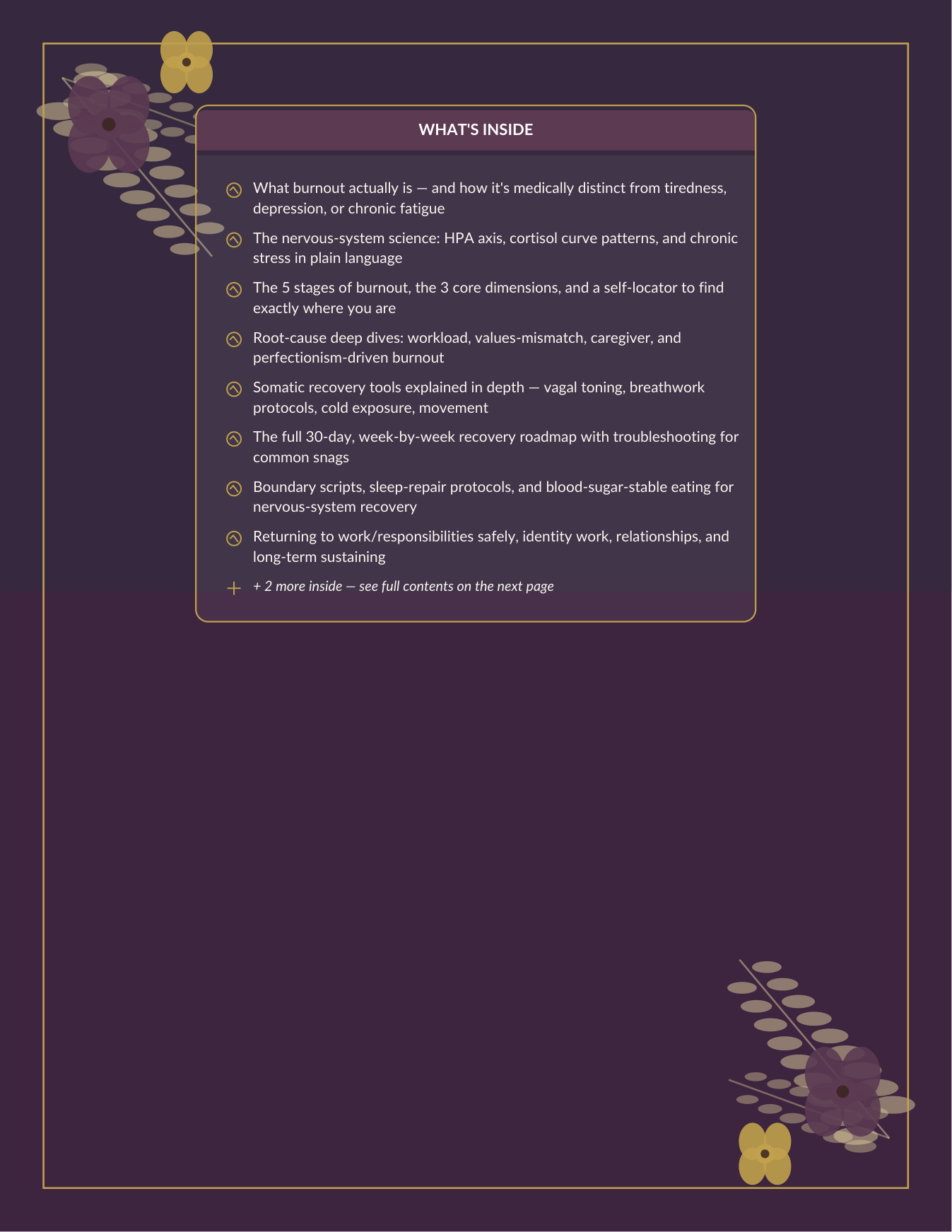 The 30-Day Burnout Recovery Roadmap | Somatic Healing Journal for Nervous System Reset | Instant Download — Poppy's Field (preview 1)