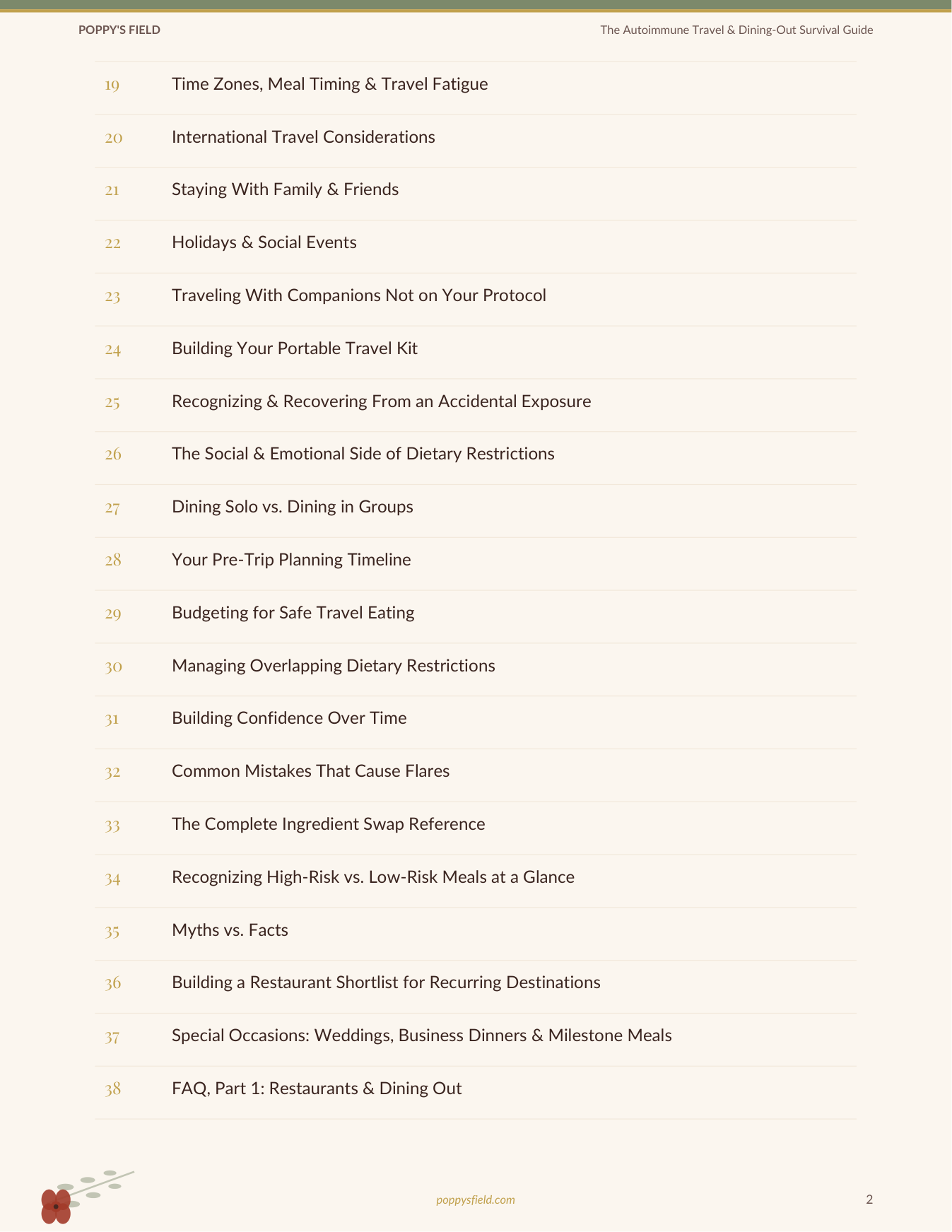 The Complete Autoimmune Life Management System — Poppy's Field (preview 3)