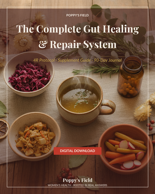 The Complete Gut Healing & Repair System — Poppy's Field (hero)