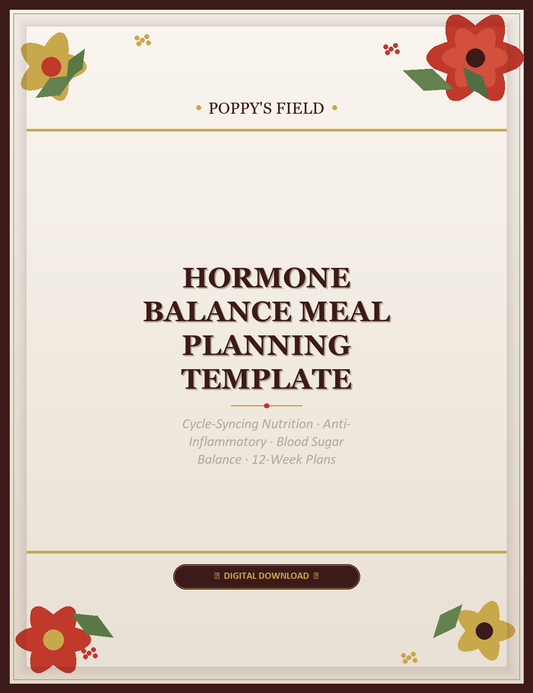 Hormone Balance Meal Planning Template Cover