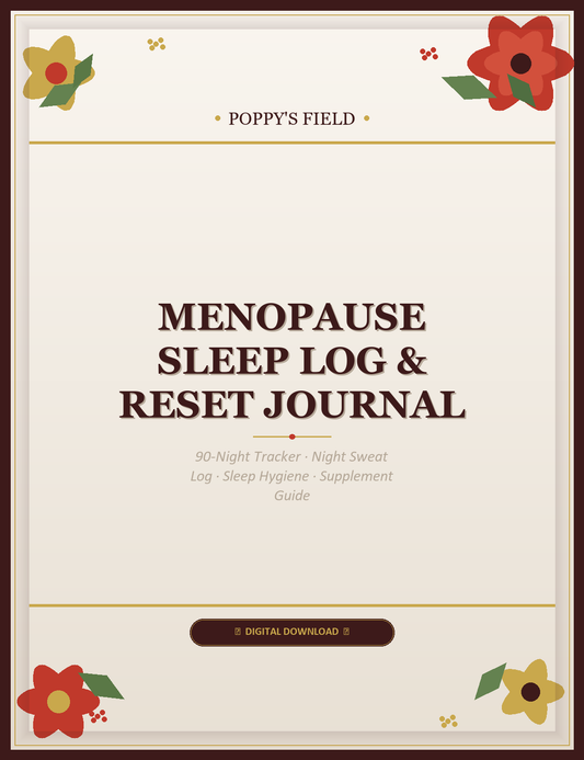 Menopause Sleep Log & Reset Journal Cover