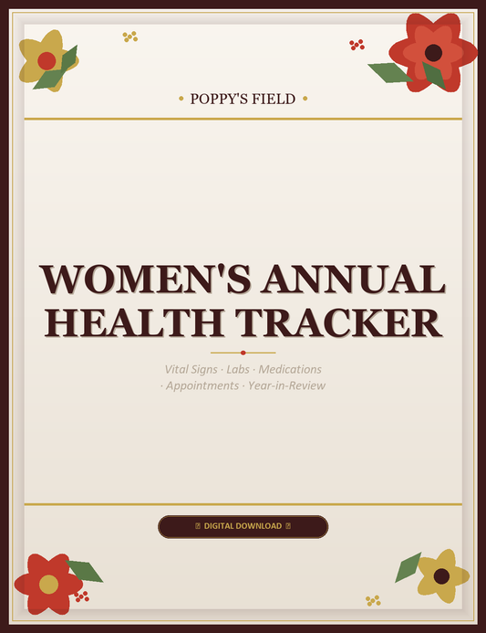Women's Annual Health Tracker Cover