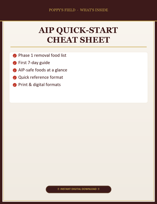AIP Quick-Start Cheat Sheet — What's Inside
