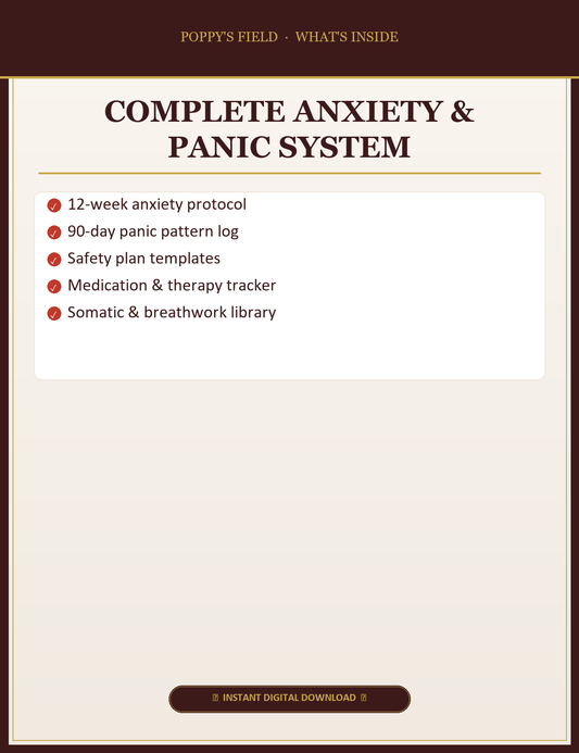 Complete Anxiety & Panic System — What's Inside