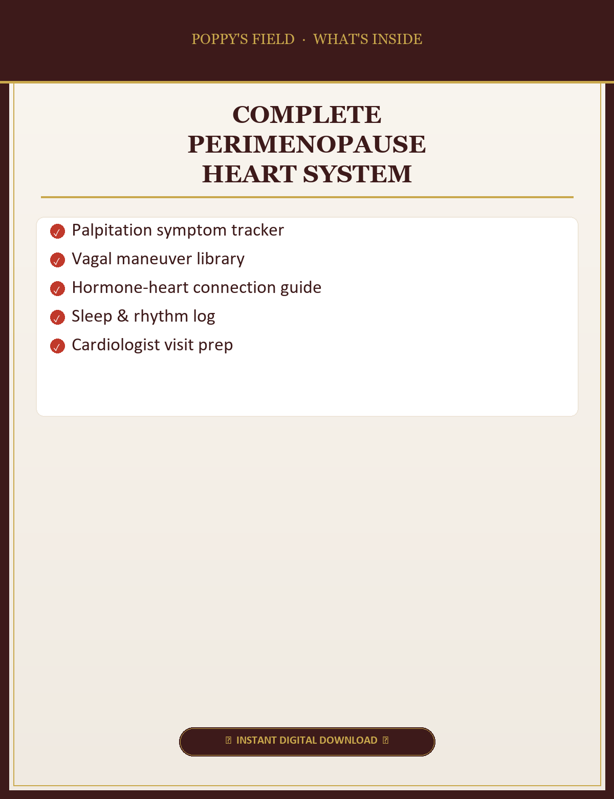 Complete Perimenopause Heart System — What's Inside