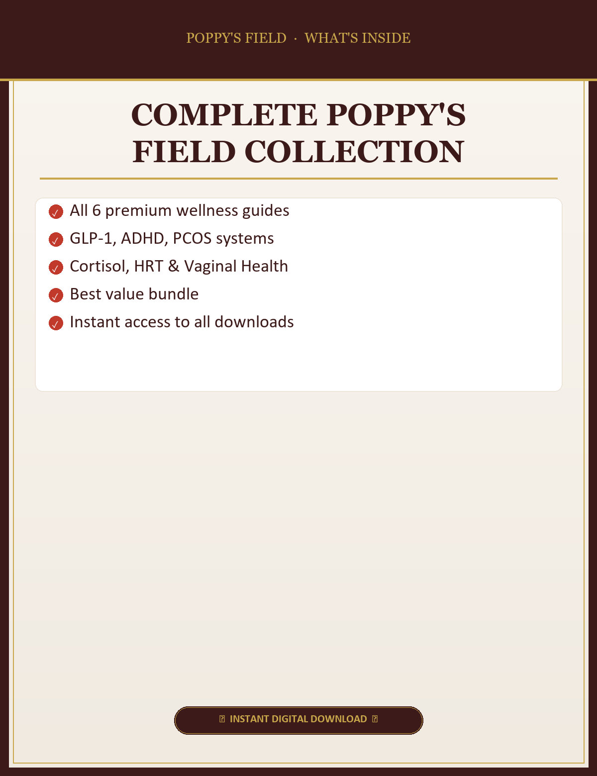Complete Poppy's Field Collection — What's Inside