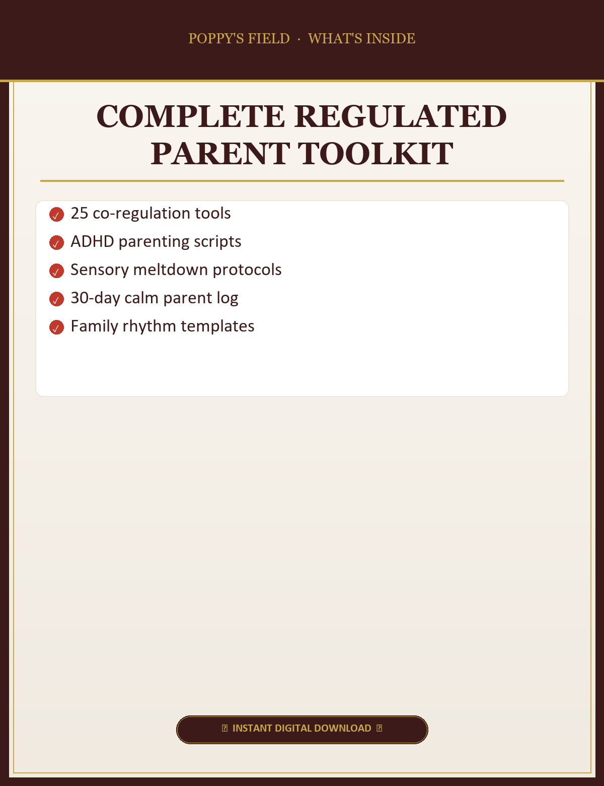 Complete Regulated Parent Toolkit — What's Inside