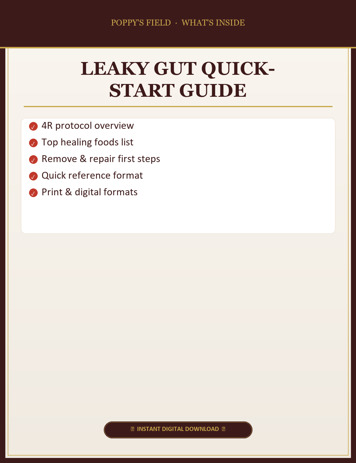 Leaky Gut Quick-Start Guide — What's Inside