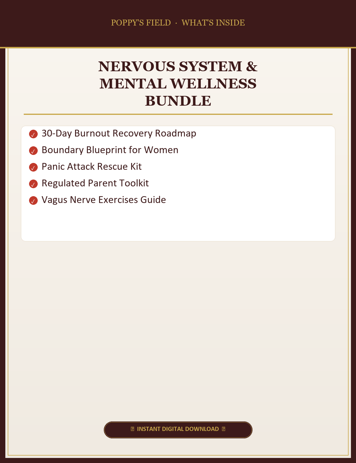 Nervous System & Mental Wellness Bundle — What's Inside